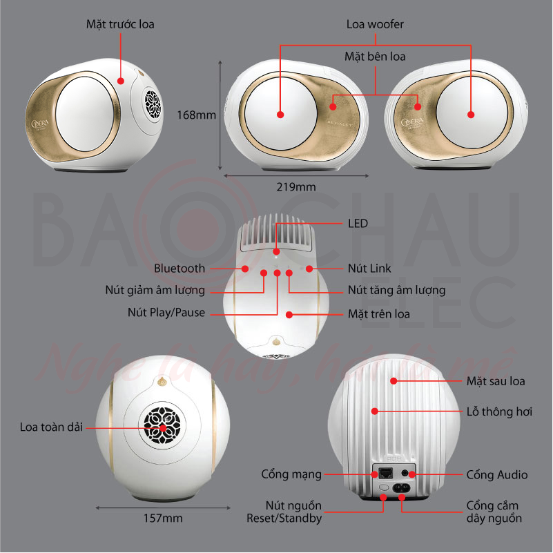 Ảnh kĩ thuật Loa Devialet Phantom Reactor OPERA DE PARIS (Made in France)