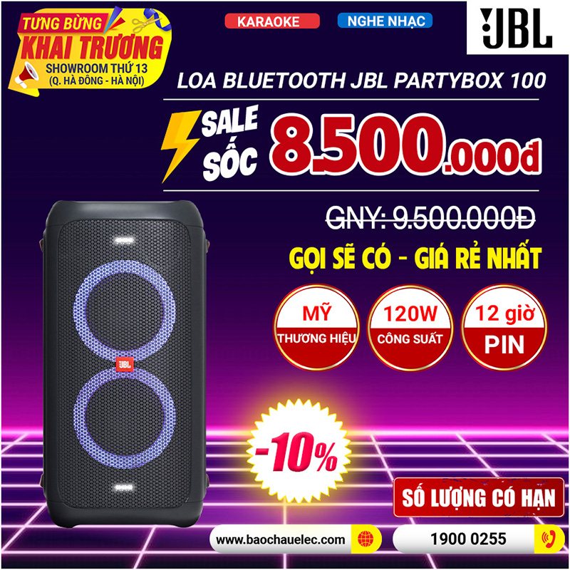 Loa Bluetooth JBL PartyBox 100