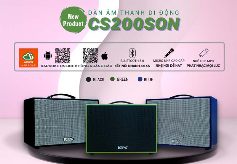 Loa Karaoke mini xách tay ACNOS CS200SON 