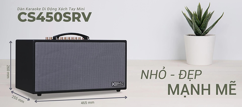 Loa xách tay Acnos CS450SRV (Bass 16.5cm)