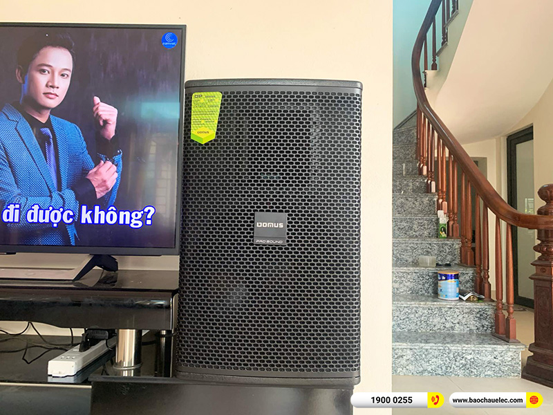 Lắp đặt dàn karaoke Domus 25tr cho anh Mạnh tại Hà Nội (Domus DP6120 Max, BPA-6200, DSP-9000 Plus, U900 Plus Ver 2)