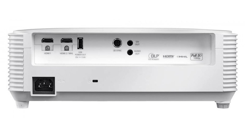 Mặt sau Máy Chiếu Optoma HD27e