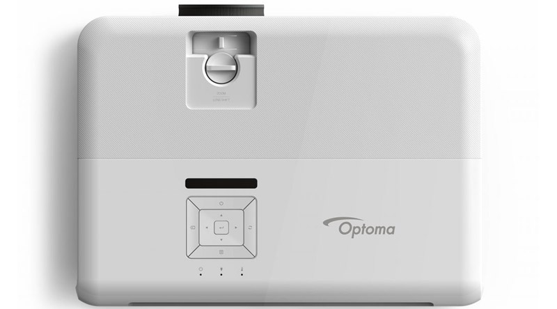 Nút hiệu chỉnh Máy chiếu Optoma UHD51A đều nắm ở mặt trên