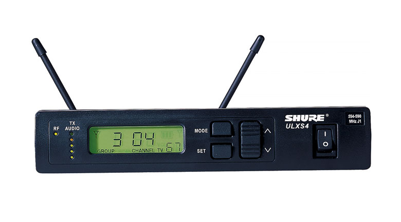 Bộ thu/phát mini Shure ULXS14 sử dụng máy thu đa dạng tiêu chuẩn ULXS4 nhỏ gọn