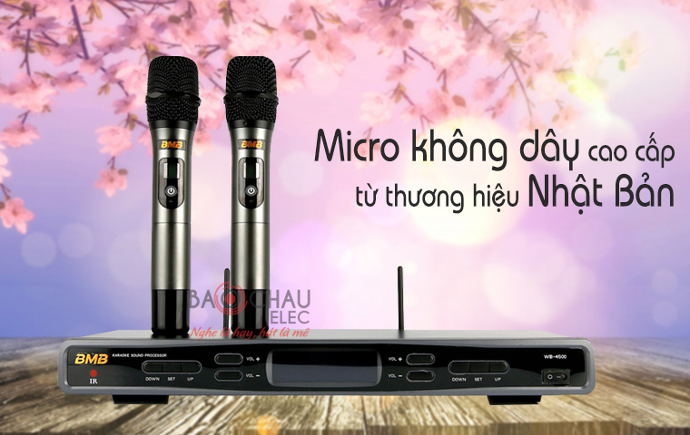 Micro không dây BMB WB-4500 từ thương hiệu cao cấp Nhật Bản