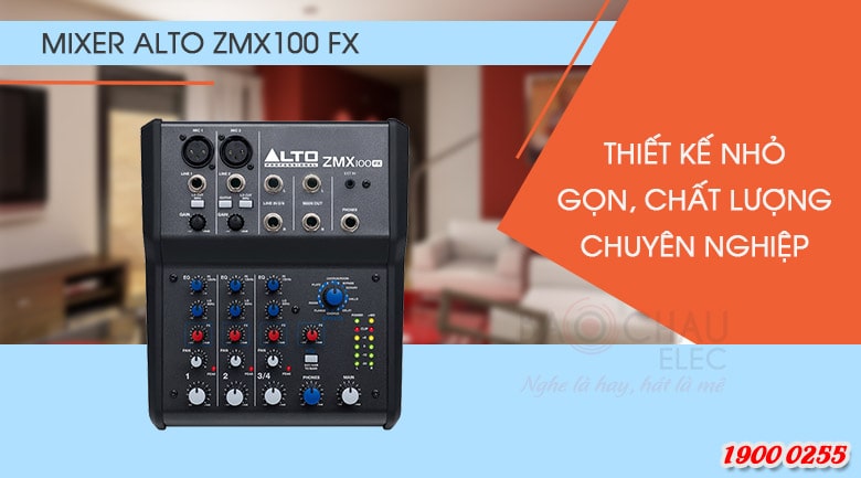 Bàn mixer Alto ZMX100FX chuyên nghiệp, nhỏ gọn, giá rẻ
