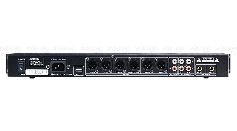 Vang số BIK BPR-5500 hệ thống cổng kết nối bố trí khoa học, logic