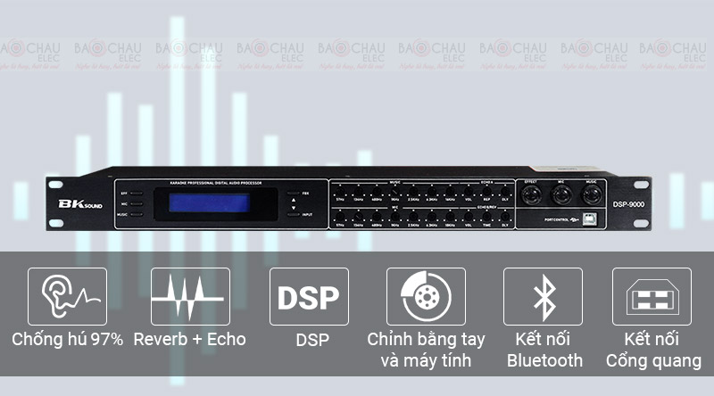 Bksound DSP-9000 Master Digital Reverb  Khả năng tùy biến linh hoạt 