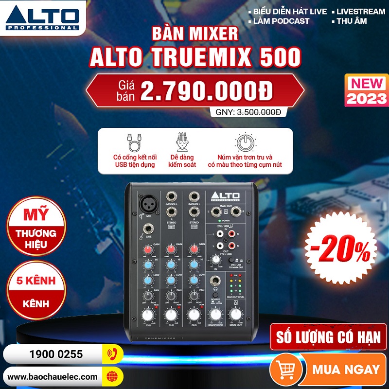 Bàn Mixer Alto TrueMix 500
