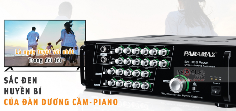 Amply Paramax SA 888 Piano xử lý âm thanh cực hay