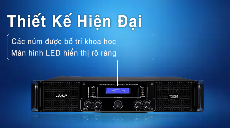 Cục đẩy công suất AAP TD8004 (4 kênh) sử dụng mạch class D