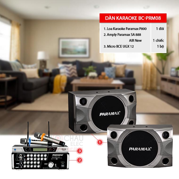 Dàn karaoke gia đình Paramax BC-PRM08 giá cực tốt