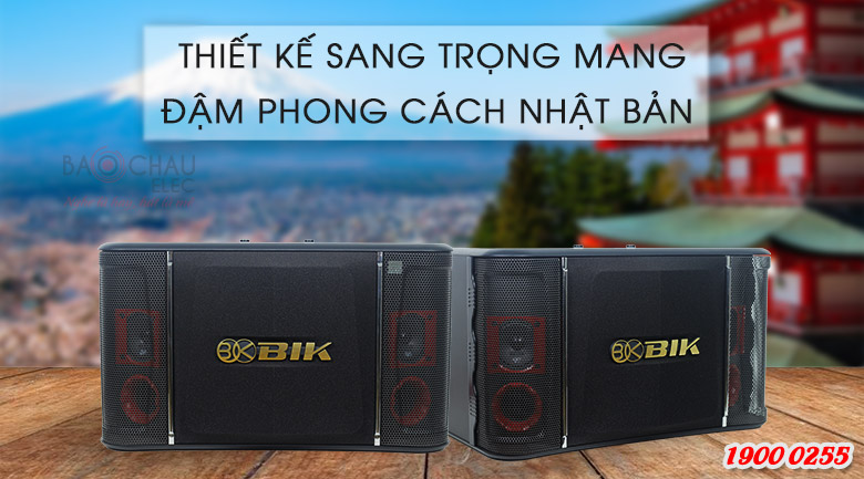 Loa karaoke BIK BJ S768 mang đậm phong cách Nhật Bản