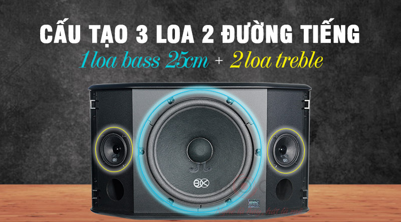 Loa BIK BQ-S63 là hệ thống 2 đường tiếng