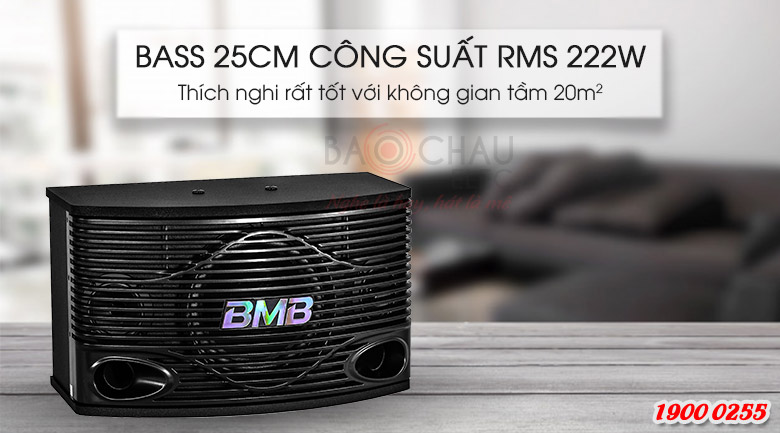 Loa karaoke BMB 500SE cho âm thanh đầu ra đầy đủ các dải