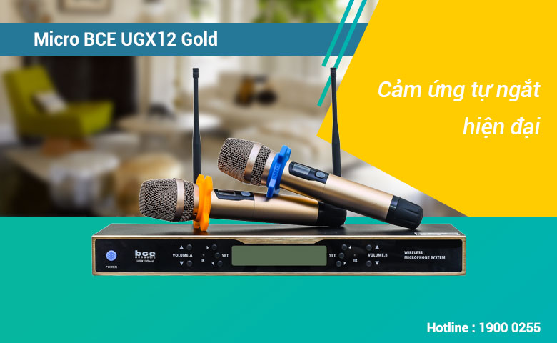 Micro không dây BCE UGX12 Gold ca hát cực hay
