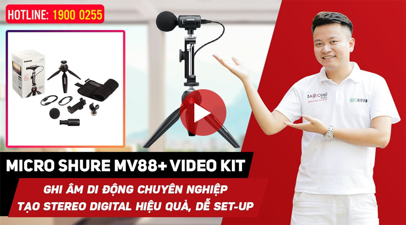 Bộ Micro Shure MV88 + Video KIT