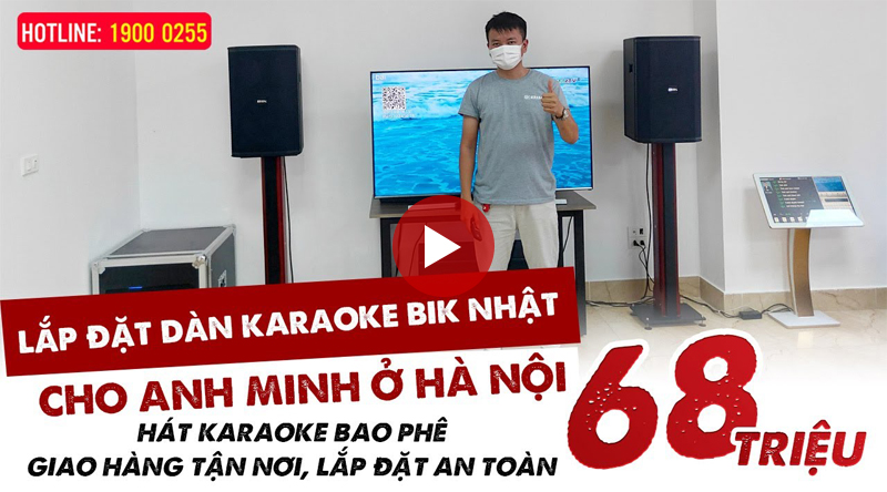 Lắp đặt dàn karaoke gia đình anh Minh tại Hà Nội