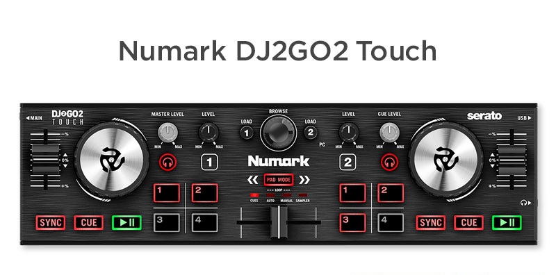 Bàn DJ di động Numark DJ2GO2 Touch
