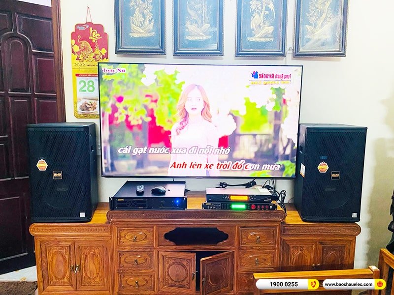 Lắp đặt dàn karaoke trị giá khoảng 50 triệu cho chú Ái tại Hà Nội (BMB CSS 1212SE, VM820A, BPR-5600, UGX12 Plus) 