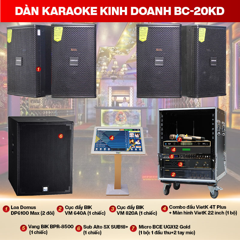 Dàn karaoke kinh doanh BC-20KD