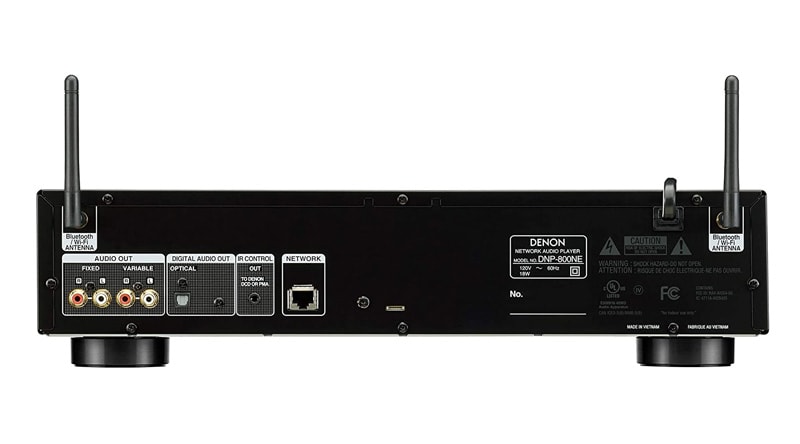 Mặt sau DAC Denon DNP-800NE