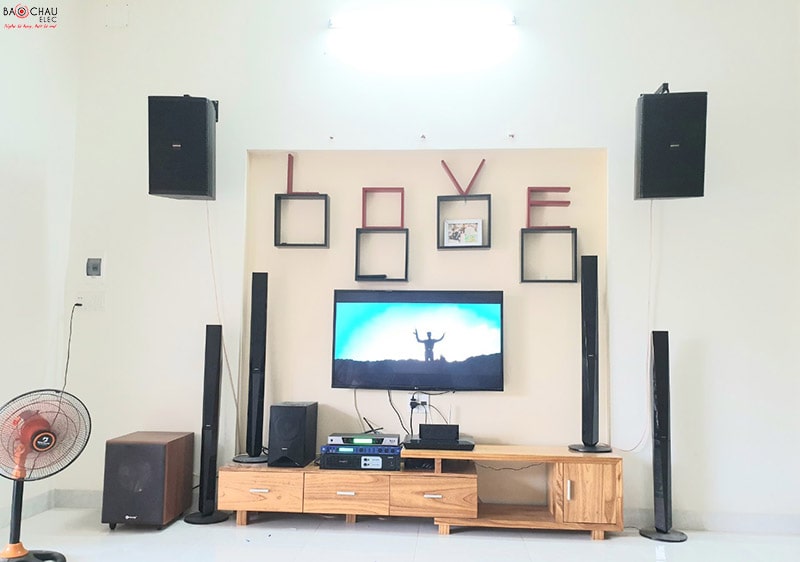 Bộ dàn karaoke hơn 30 triệu của gia đình anh Hiếu