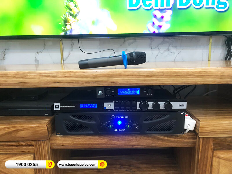 Lắp đặt dàn karaoke trị giá hơn 70 triệu cho anh Tiến tại Hà Nội (BMB CSS 1210SE, Crown Xli2500, JBL KX180A, JBL Pasion 12SP, JBL VM200)