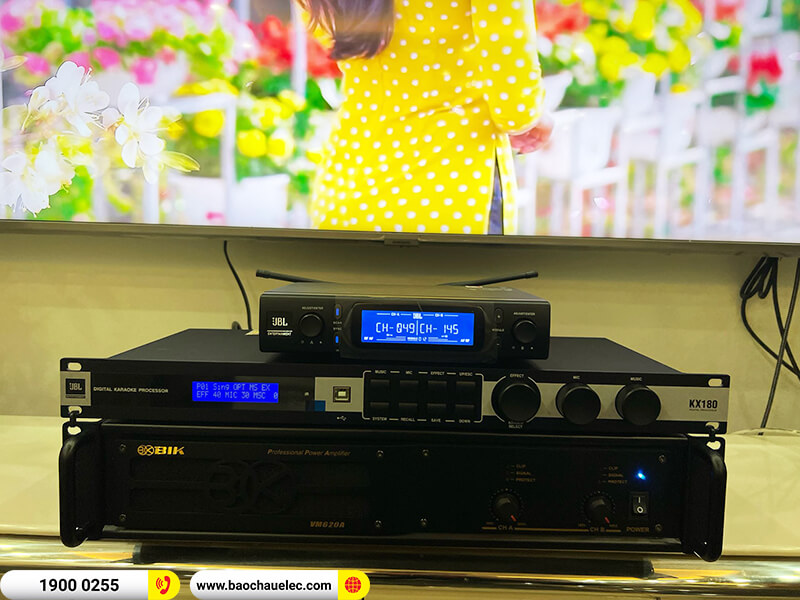 Lắp đặt dàn karaoke trị giá gần 60 triệu cho anh Lợi ở Hà Nội (JBL MTS12, BIK VM 620A, JBL KX180A, JBL A120P, JBL VM300)