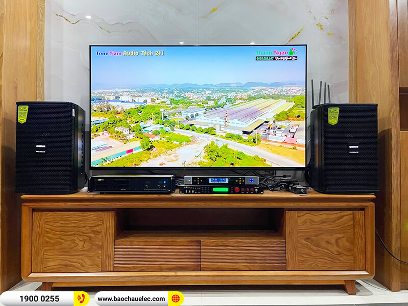 Lắp đặt dàn karaoke trị giá hơn 30 triệu cho anh Sơn ở Hà Nội (Domus DP6100 Max, VM 420A, BPR-5600, BKSound SW512-B, BIK BJ-U500)