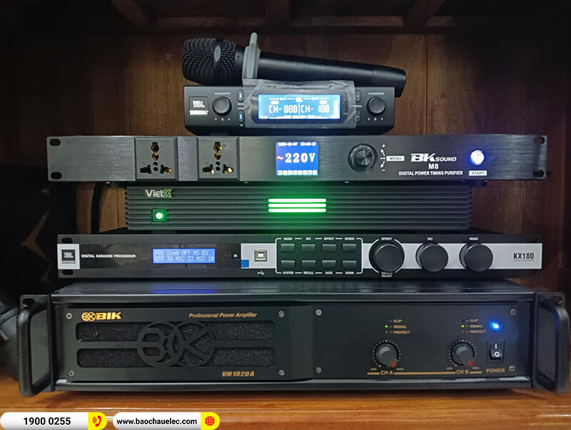 Lắp đặt dàn karaoke trị giá gần 110 triệu cho anh Vị ở Đồng Nai (RCF C MAX 4112, VM 1020A, KX180A, Pasion 12SP, BKSound M8...)