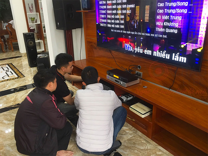 Bảo Châu Elec lắp đặt dàn karaoke cho anh Thọ tại Hưng Yên - 3