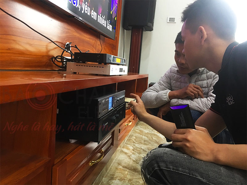 Bảo Châu Elec lắp đặt dàn karaoke cho anh Thọ tại Hưng Yên - 4