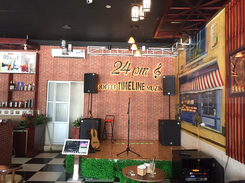 Lắp đặt dàn âm thanh cho quán Cafe Timeline tại Bắc Ninh