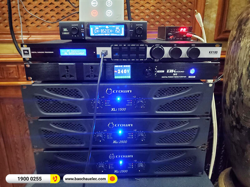 Lắp đặt dàn karaoke trị giá gần 130 triệu cho anh Yên ở Hậu Giang (KP4012 G2, Crown Xli2500, Crown Xli1500, KX180A, PRX 418S, JBL VM300, BKSound M8)