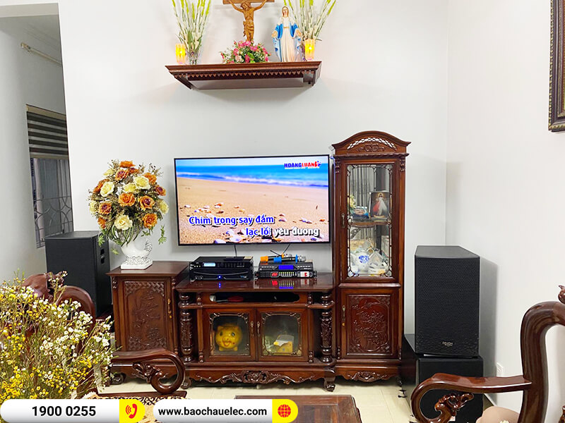 Lắp đặt dàn karaoke trị giá hơn 30 triệu cho anh Triệu ở Hải Phòng (Denon DP-R212, APP MZ-66, BKSound X5 Plus, SW512-B, BCE U900 Plus X)