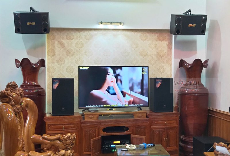 Dàn karaoke cao cấp của gia đình anh Hiền ở Đồng Văn h8
