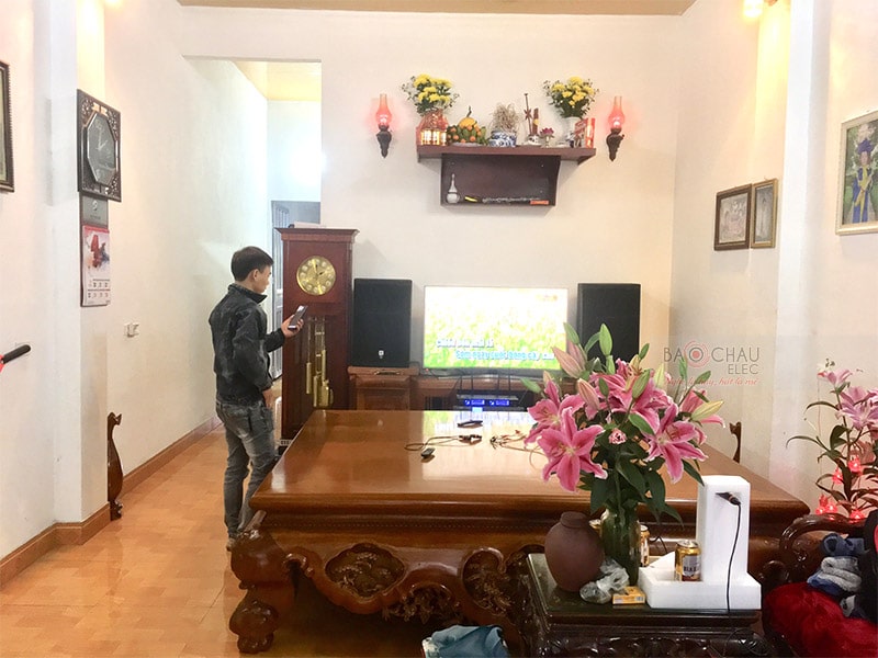 dàn karaoke cao cấp cho gia đình anh An ở Yên Lạc, Vĩnh Phúc h5