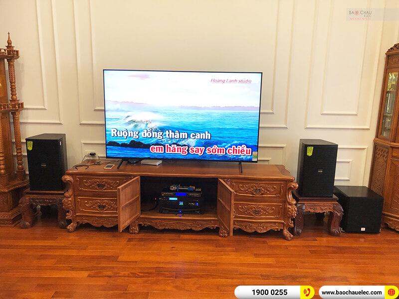 Lắp đặt dàn karaoke hơn 33 triệu cho anh Hòa ở Hà Nội ( DP 6120, AAP Mz66, BKSound X5 plus, SW512-B, BKSound M8, BCE U900 Plus X)
