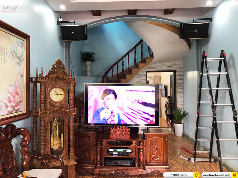 Lắp đặt dàn karaoke trị giá gần 40 triệu cho chị Nguyệt ở Hải Phòng (JBL Pasion 12, BIK VM 620A, BKSound X5 Plus, SW612-B, BCE UGX12)