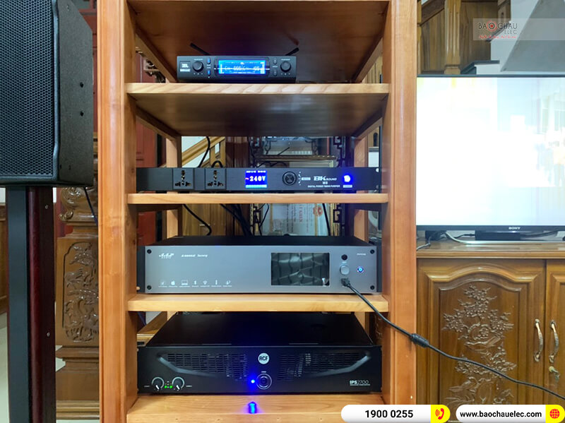 Lắp đặt d&agrave;n karaoke trị gi&aacute; gần 100&nbsp;triệu cho anh&nbsp;Duy Thủy tại Thanh H&oacute;a ( C MAX 4112, IPS 2700, K9900 II LUXURY, BKSound M8, EON 618S, VM300)