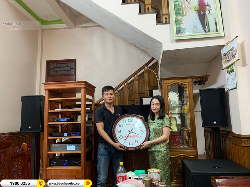 Lắp đặt d&agrave;n karaoke trị gi&aacute; gần 100&nbsp;triệu cho anh&nbsp;Duy Thủy tại Thanh H&oacute;a ( C MAX 4112, IPS 2700, K9900 II LUXURY, BKSound M8, EON 618S, VM300)