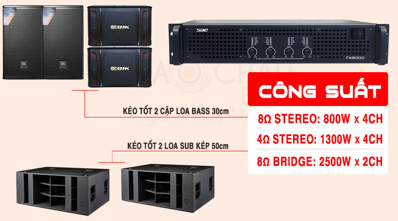 Cục đẩy công suất SAE TX800Q