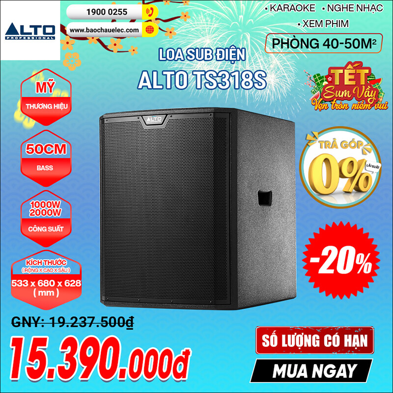 Loa Sub điện Alto TS318S (bass 50)