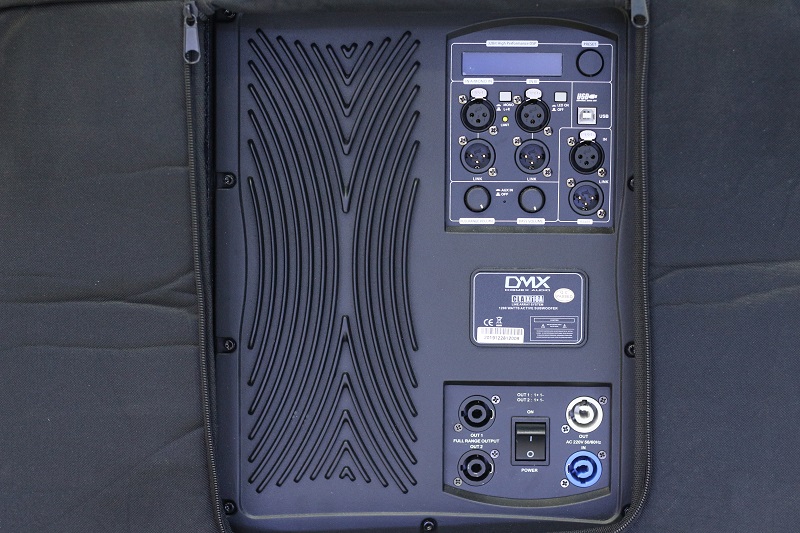 Mặt sau của loa sub điện DMX CLA-Xi18A bass 50