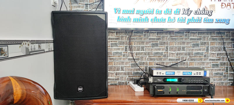Lắp đặt dàn karaoke RCF hơn 51tr cho anh An ở TPHCM (RCF EMAX 3112 MK2, BIK CA-J602, BKSound KP500, BKSound SW612)