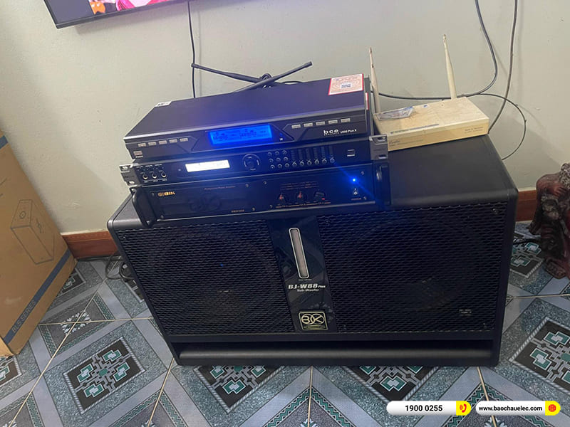 Lắp đặt dàn karaoke Alto hơn 48tr cho anh Giang ở Hải Phòng (Alto BLS 12+, VM 830A, BKSound KP600, BJ-W88Plus, U900 Plus X)