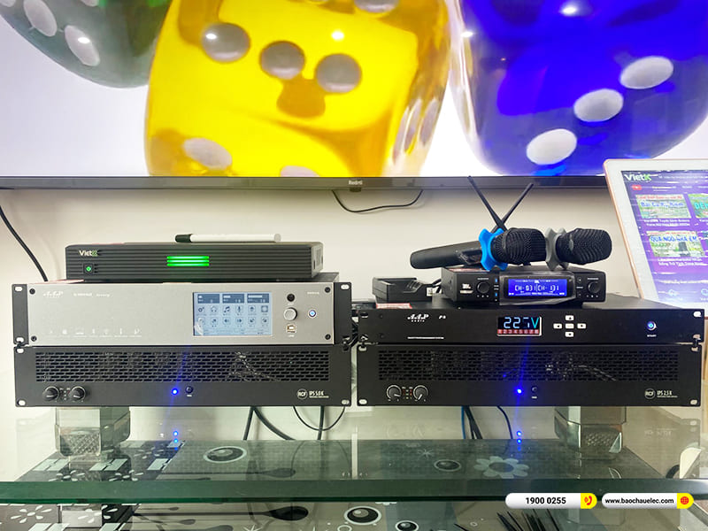 Lắp đặt dàn karaoke RCF hơn 220tr cho anh Hòa ở Hải Phòng (RCF Acustica C 5212-96, IPS 2.5K, IPS 5.0K, K9900 II Luxury,...)