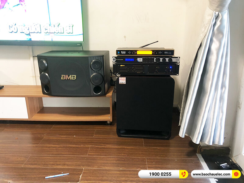 Lắp đặt dàn karaoke BMB 35tr cho anh Huyên tại Hà Nội (BMB CSD 2000SE, VM 620A, JBL KX180A, BCE UGX12 Gold...)