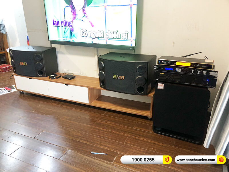 Lắp đặt dàn karaoke BMB 35tr cho anh Huyên tại Hà Nội (BMB CSD 2000SE, VM 620A, JBL KX180A, BCE UGX12 Gold...)